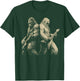 Vintage Bigfoot Playing Guitar with Yeti Rock Music Men T-Shirt - T-Shirt | Forest