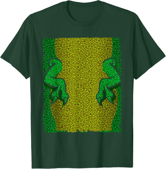 Halloween Costume Shirt - Lizard Dinosaur Arms Snakeskin T-Shirt - T-Shirt | Forest
