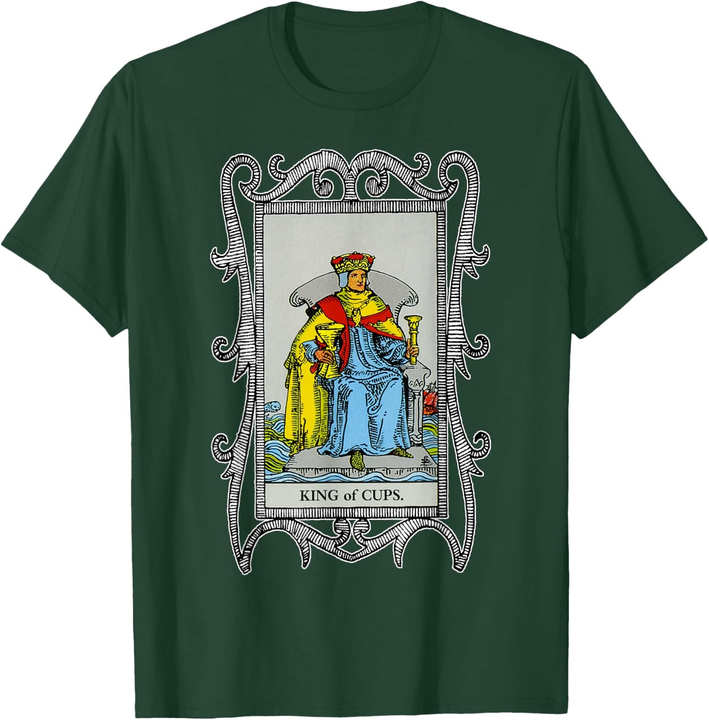 King of Cups Tarot T-Shirt - T-Shirt | Forest