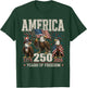 250 Years of Freedom Eagles 1776 2026 T-Shirt - T-Shirt | Forest