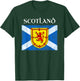 Scottish Flag Lion Rampant Royal Banner Of Scotland Saltire T-Shirt - T-Shirt | Forest