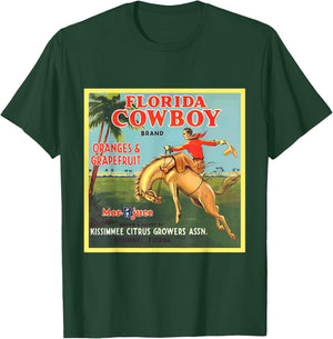 Florida Cowboy Horse Vintage Shirt T-Shirt - T-Shirt | Forest