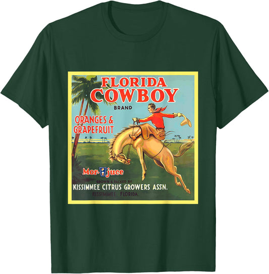 Florida Cowboy Horse Vintage Shirt T-Shirt - T-Shirt | Forest