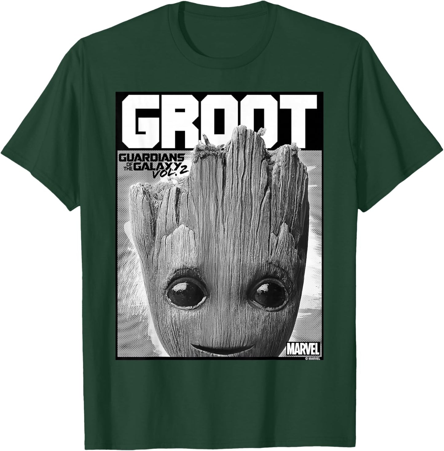 Marvel Guardians Vol. 2 Baby Groot Close-Up C1 T-Shirt - T-Shirt | Forest