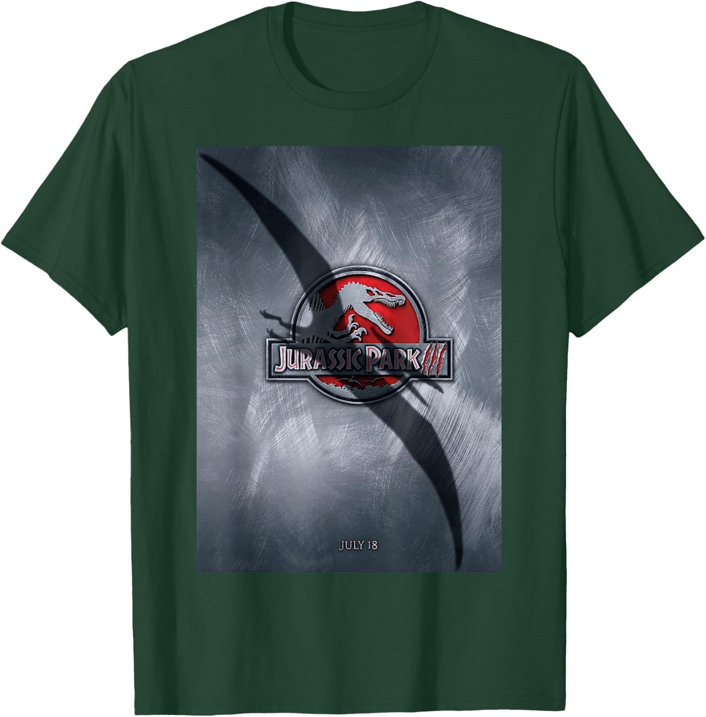 Jurassic Park 3 Movie Poster Pterodactyl Graphic T-Shirt - T-Shirt | Forest