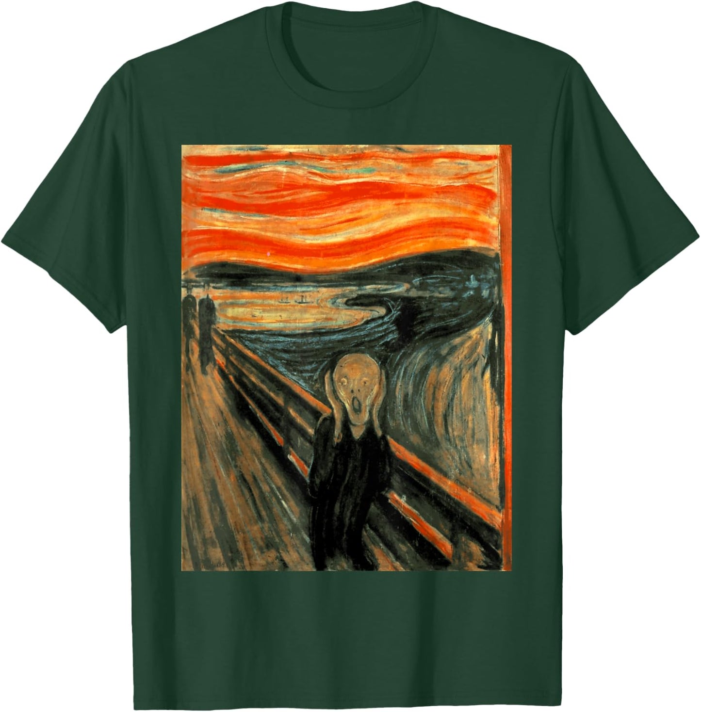 The Scream by Edvard Munch 1893 Expressionism Art Aesthetic T-Shirt - T-Shirt | Forest