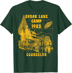 Star Wars Endor Lake Camp 1983 Counselor T-Shirt - T-Shirt | Forest