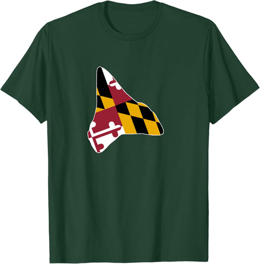 Maryland Flag Shark Tooth LS Shirt Relic And Fossil Hunter T-Shirt - T-Shirt | Forest