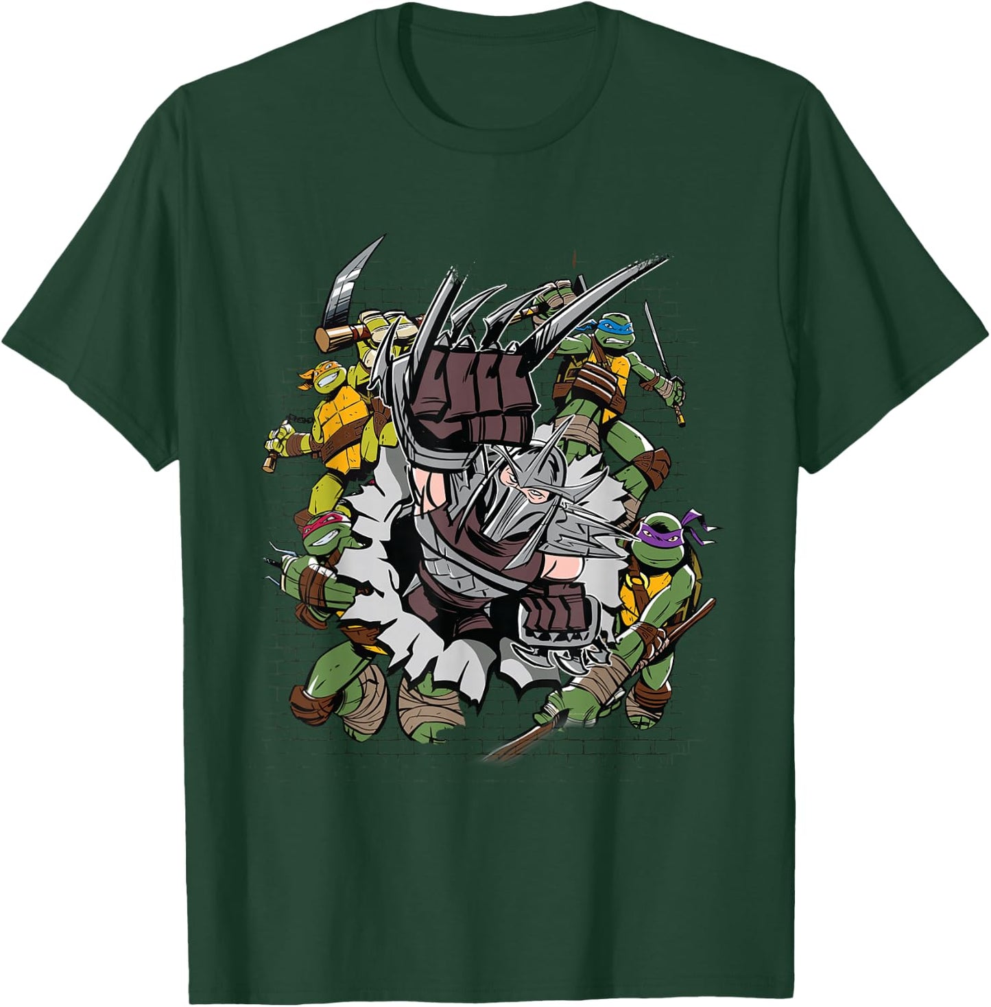 TMNT Shredder Group Shot T-Shirt - T-Shirt | Forest