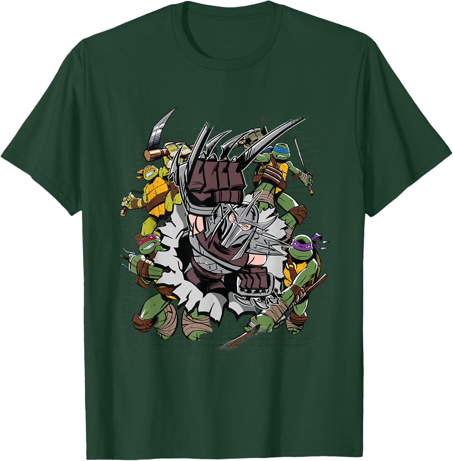 TMNT Shredder Group Shot T-Shirt - T-Shirt | Forest