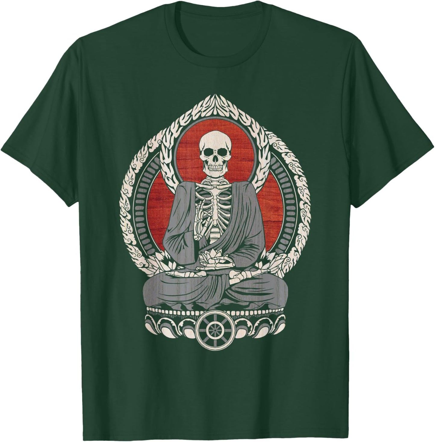 Starving Gautama Buddha - Skeleton Cherry T-Shirt - T-Shirt | Forest