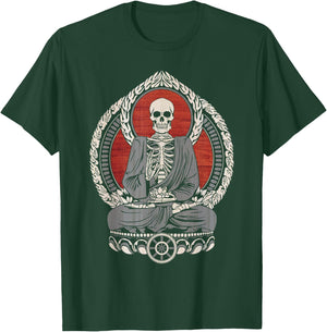 Starving Gautama Buddha - Skeleton Cherry T-Shirt - T-Shirt | Forest