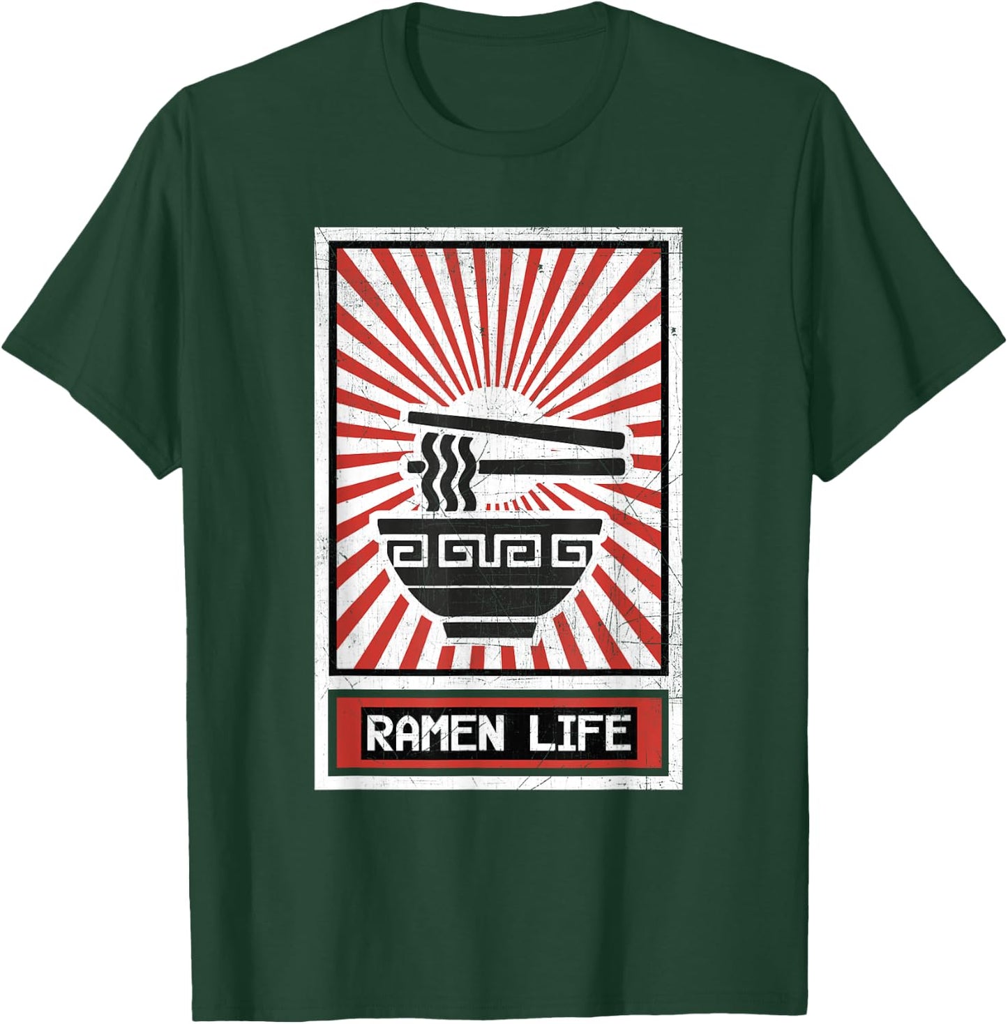 Ramen Life Noodle Soup T-Shirt - T-Shirt | Forest