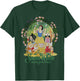 Disney Snow White Group Shot Classic Poster Floral Wreath T-Shirt - T-Shirt | Forest