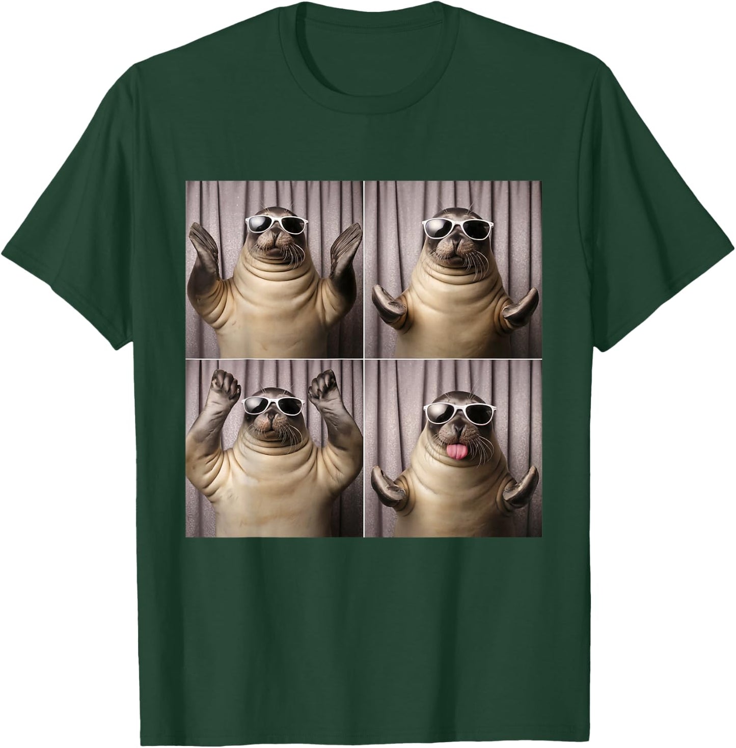 Funny Sea Lion Seal Animal Ocean Gift Seal Lovers T-Shirt - T-Shirt | Forest