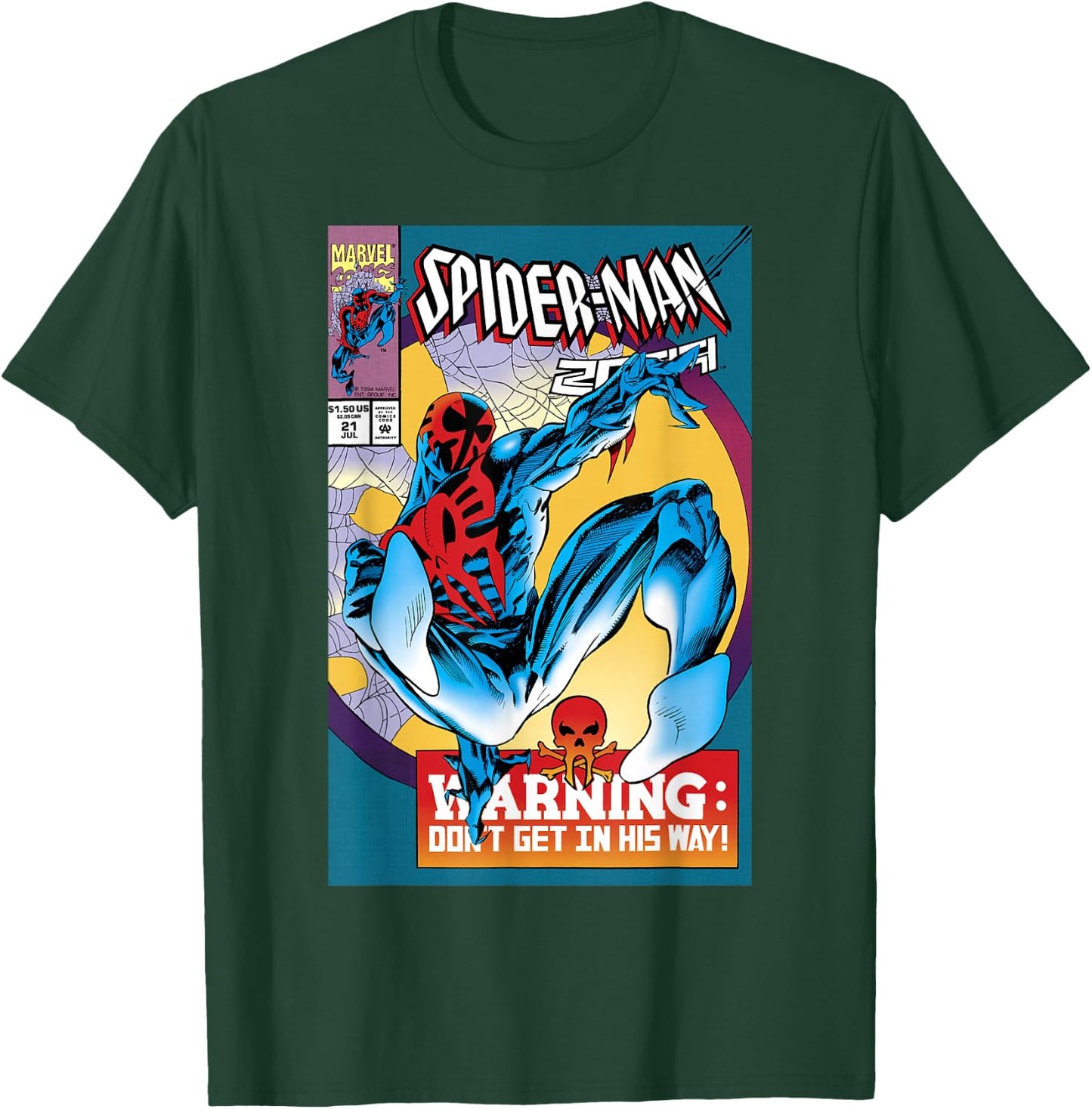 Marvel Spider-Man 2099 Comic Cover Small T-Shirt - T-Shirt | Forest