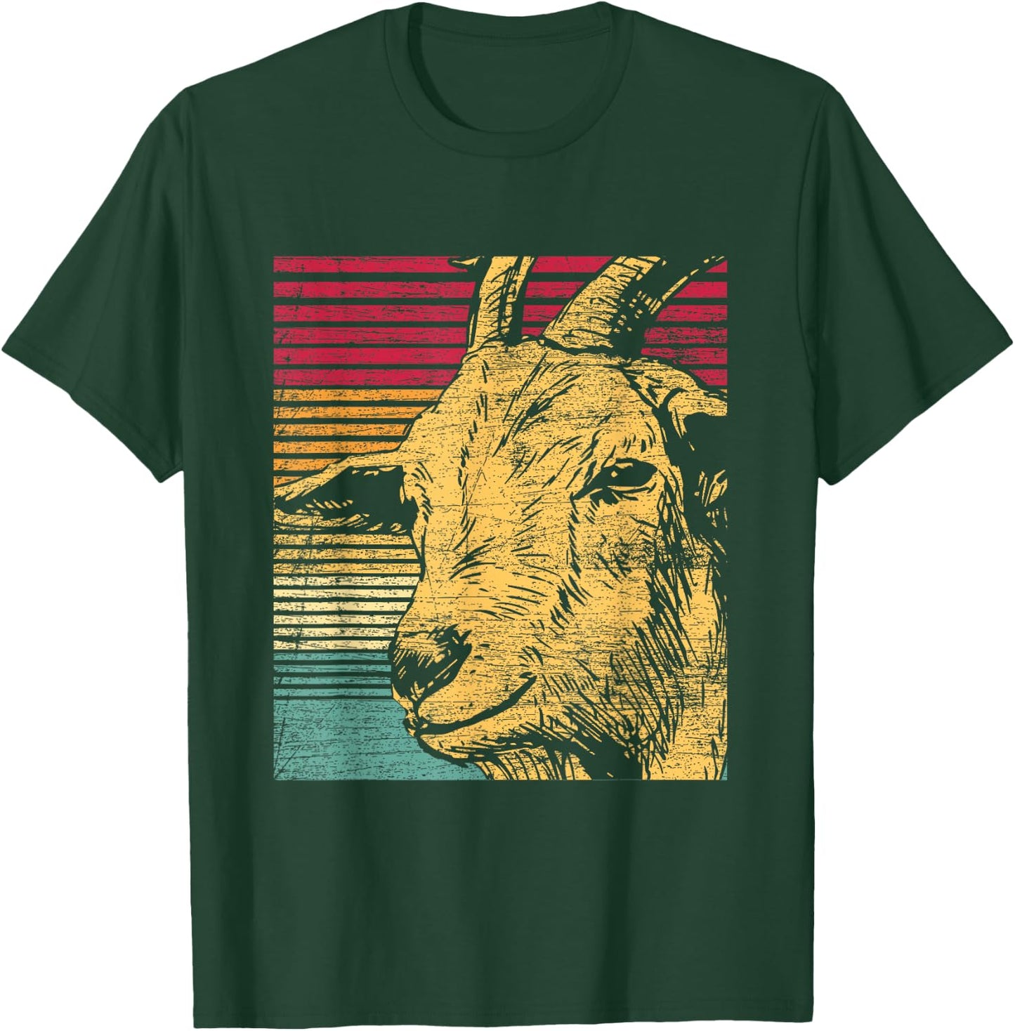 Retro Goat T-Shirt - T-Shirt | Forest