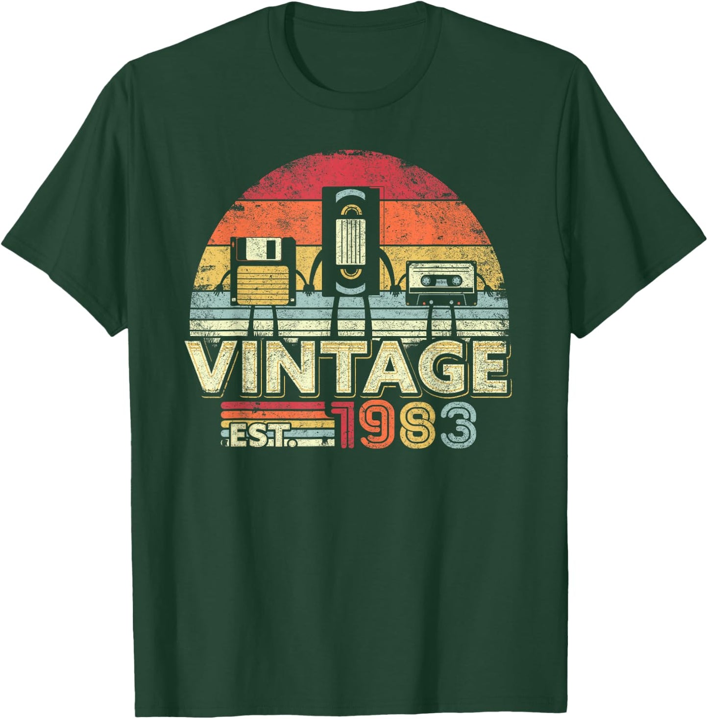 1983 Shirt. Birthday Vintage . Retro Vintage T-Shirt - T-Shirt | Forest
