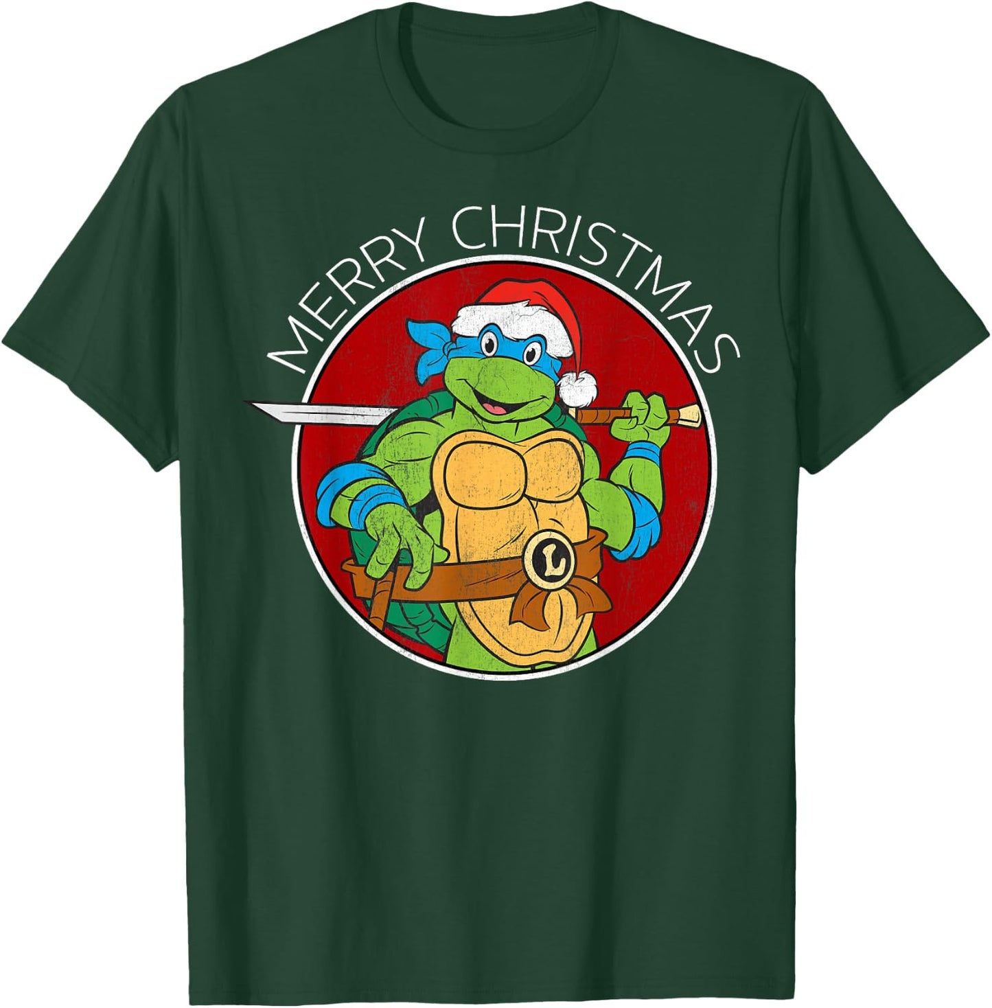 Teenage Mutant Ninja Turtles Leonardo Christmas -Shirt T-Shirt - T-Shirt | Forest
