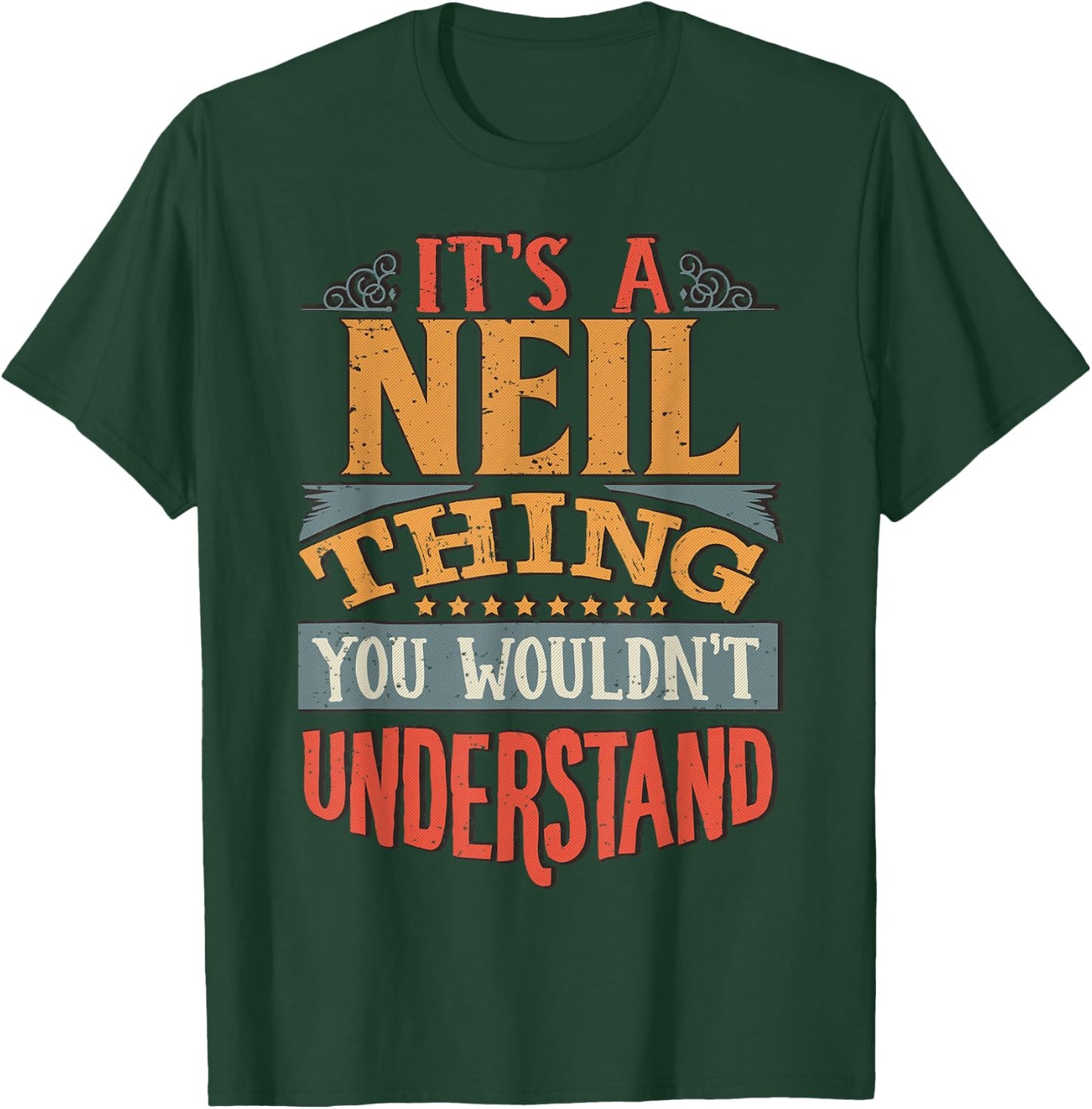 Neil Name T-Shirt - T-Shirt | Forest