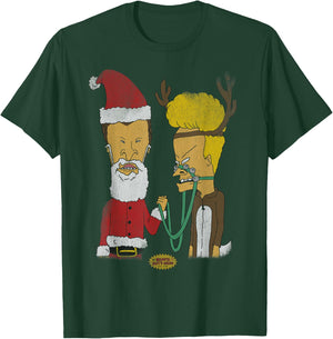 Beavis and Butt-Head Christmas Costumes Short Sleeve T-Shirt - T-Shirt | Forest