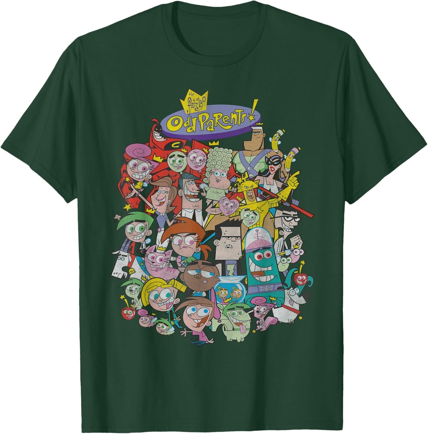 Nickelodeon The Fairly OddParents Total Character T-Shirt - T-Shirt | Forest