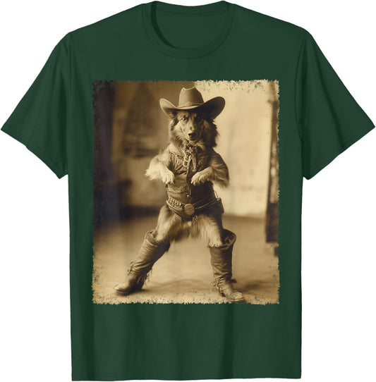 German Shepherd Cowboy T-Shirt - T-Shirt | Forest