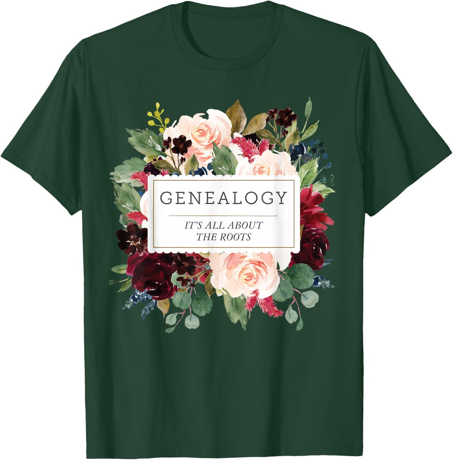 Genealogy Shirt Genealogist Gift Ladies Family Research T-Shirt - T-Shirt | Forest
