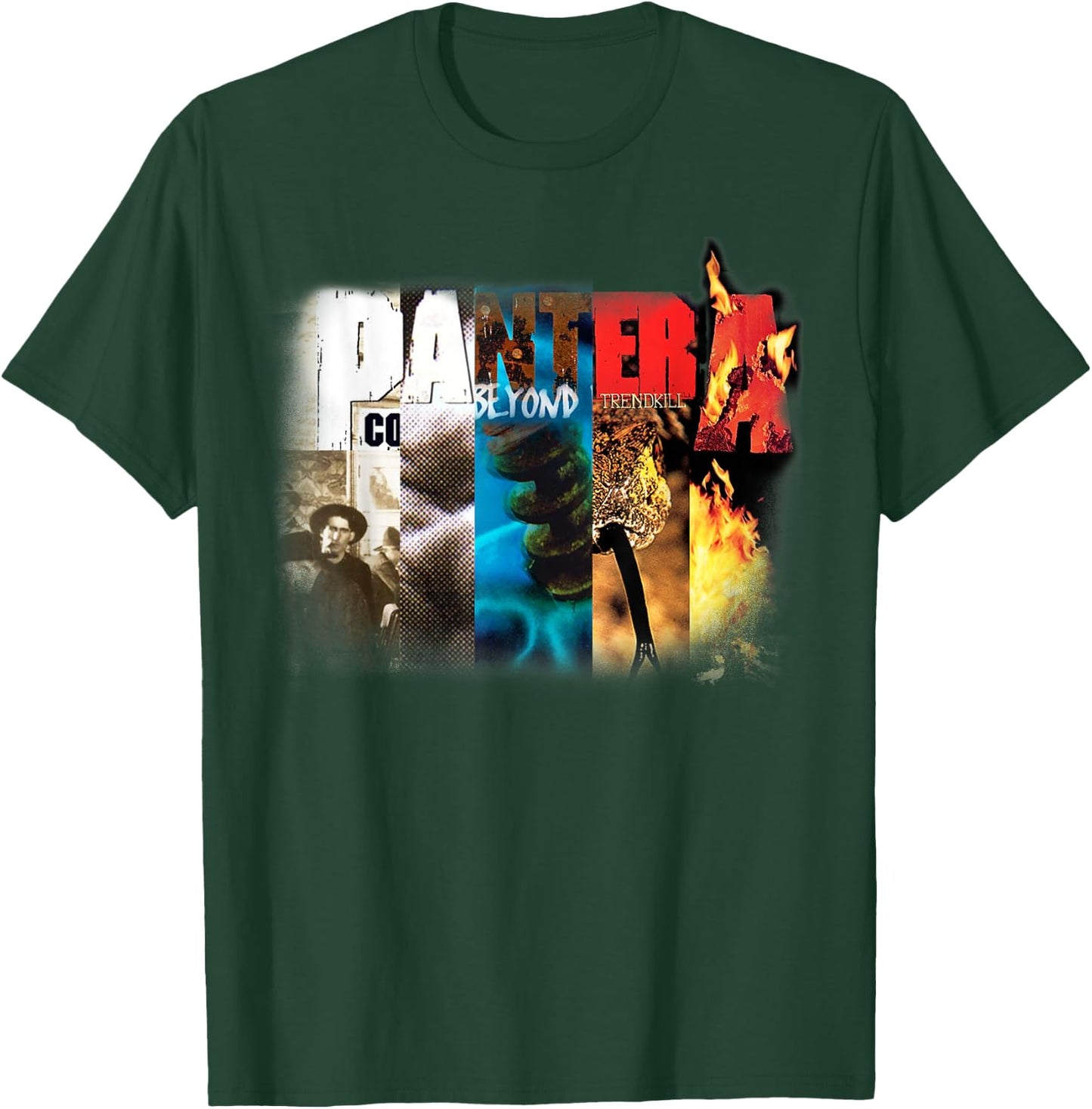 Pantera Official Collage Album T-Shirt - T-Shirt | Forest
