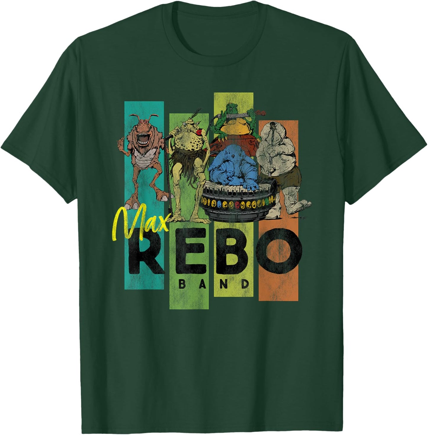 Star Wars Aliens Max Rebo Band Vintage Concert T-Shirt - T-Shirt | Forest