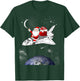 Santa In Space Spaceship Christmas Holiday Gift T-Shirt - T-Shirt | Forest