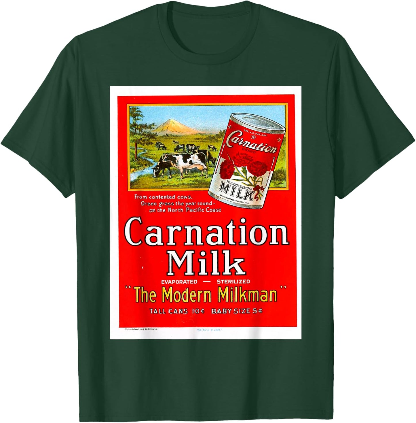 Vintage poster - Carnation Milk Retro T-Shirt - T-Shirt | Forest