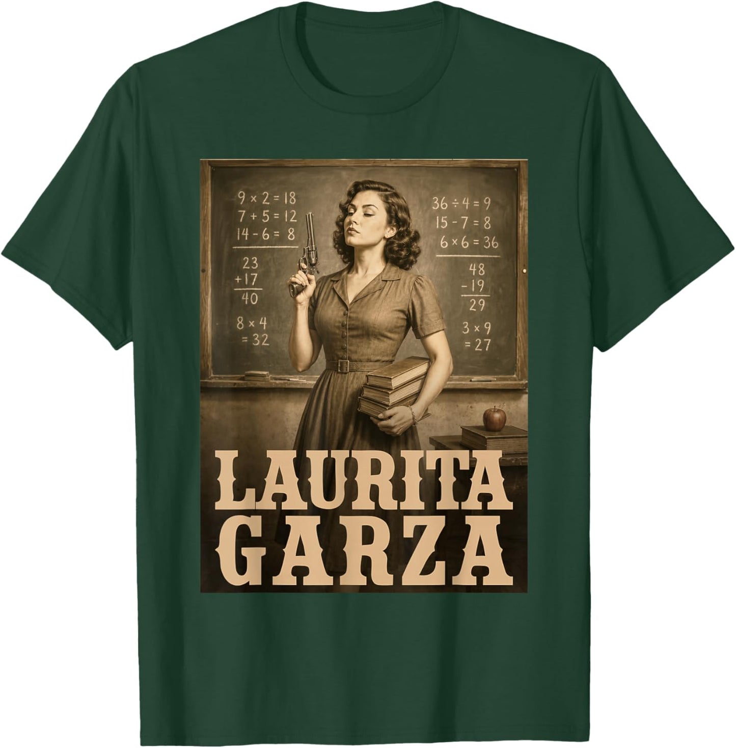 Laurita Garza Vintage Western Teacher Scene T-Shirt - T-Shirt | Forest