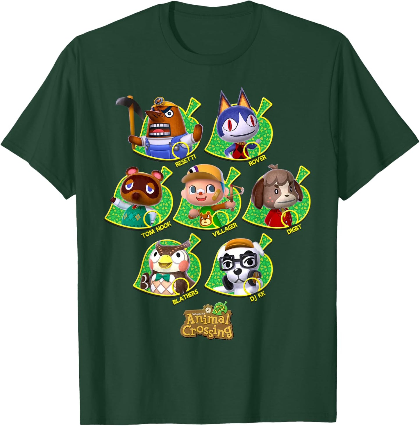Animal Crossing New Leaf Towns People Graphic T-Shirt - T-Shirt | Forest