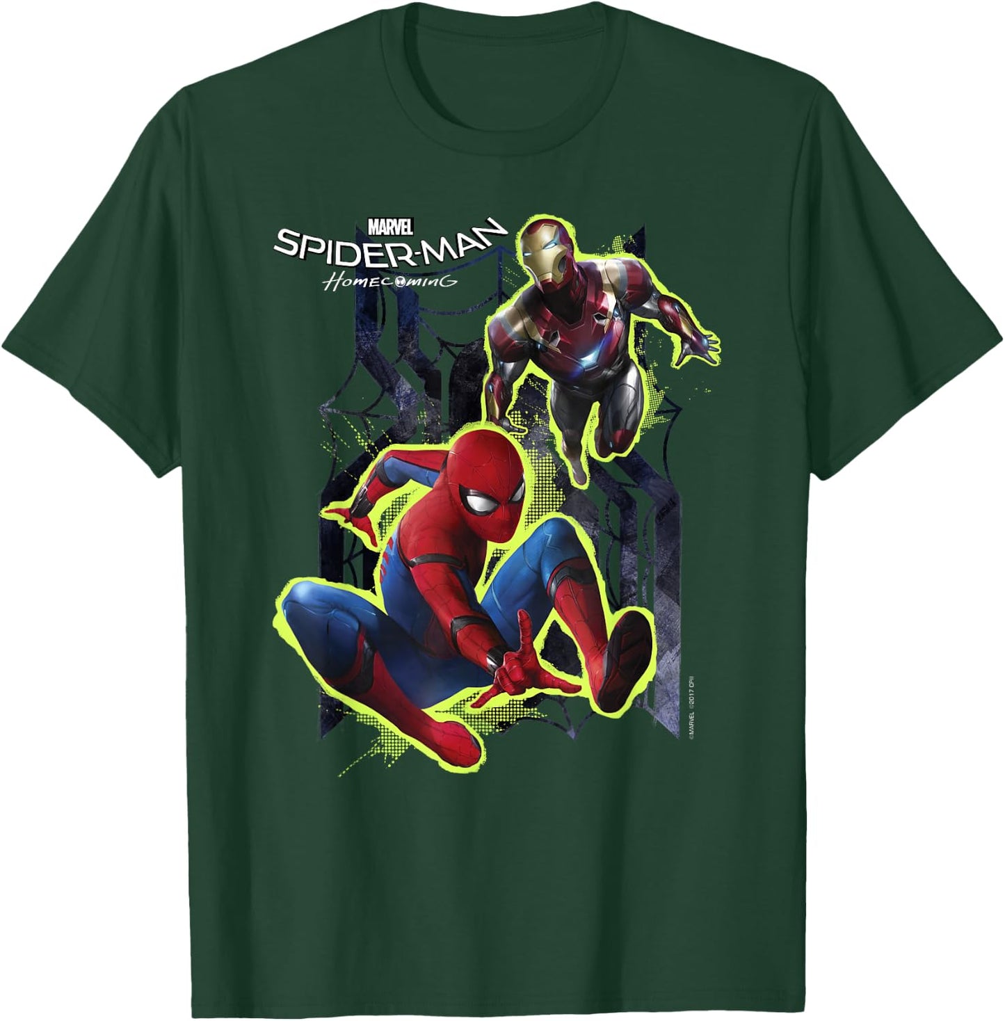 Marvel Spider-Man Homecoming Iron Man The Mentor T-Shirt - T-Shirt | Forest