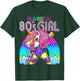 Magical 80's Girl Dabbing Unicorn Leotard Leg Warmers Party T-Shirt - T-Shirt | Forest