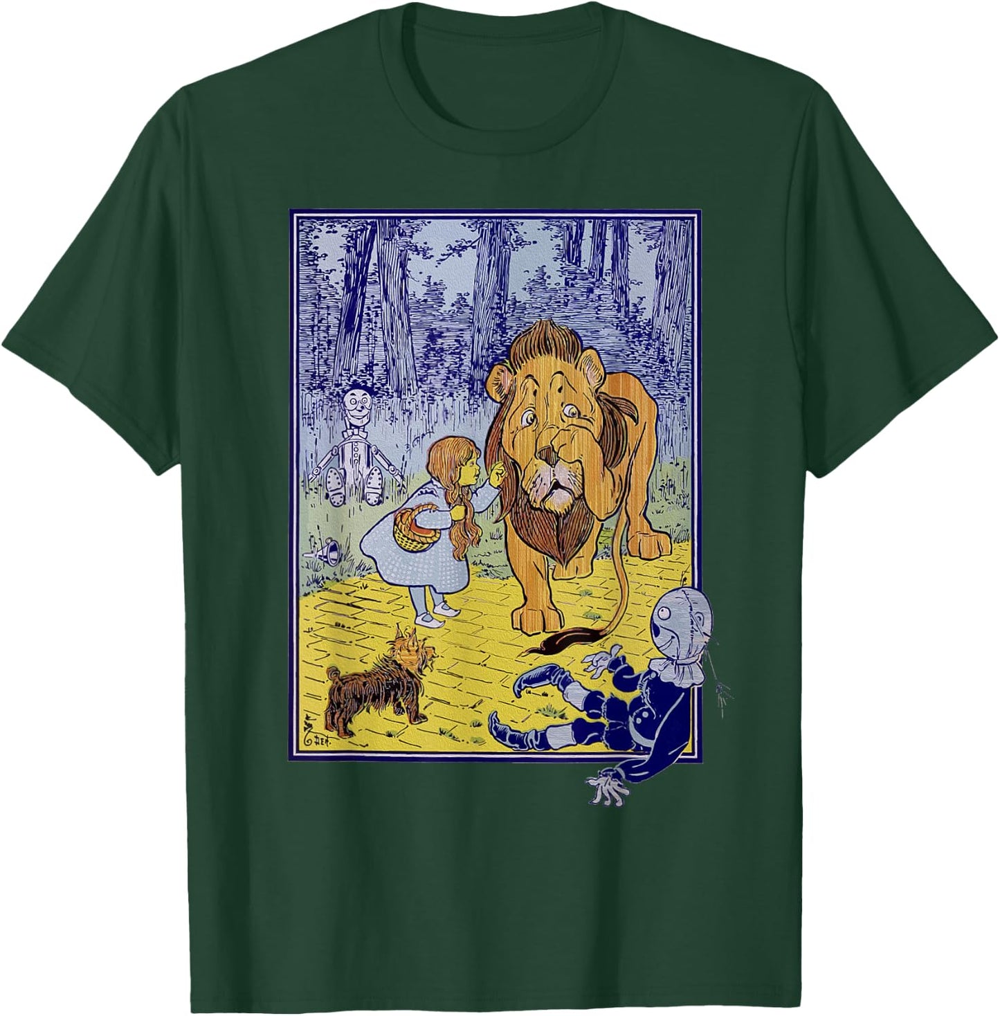 Retro Dorothy Slaps the Lion OZ Shirt Art-The Wizard Of OZ T-Shirt - T-Shirt | Forest