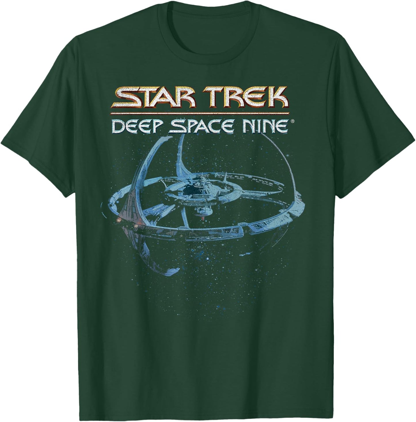Star Trek: Deep Space Nine Space Station Logo Vintage T-Shirt - T-Shirt | Forest
