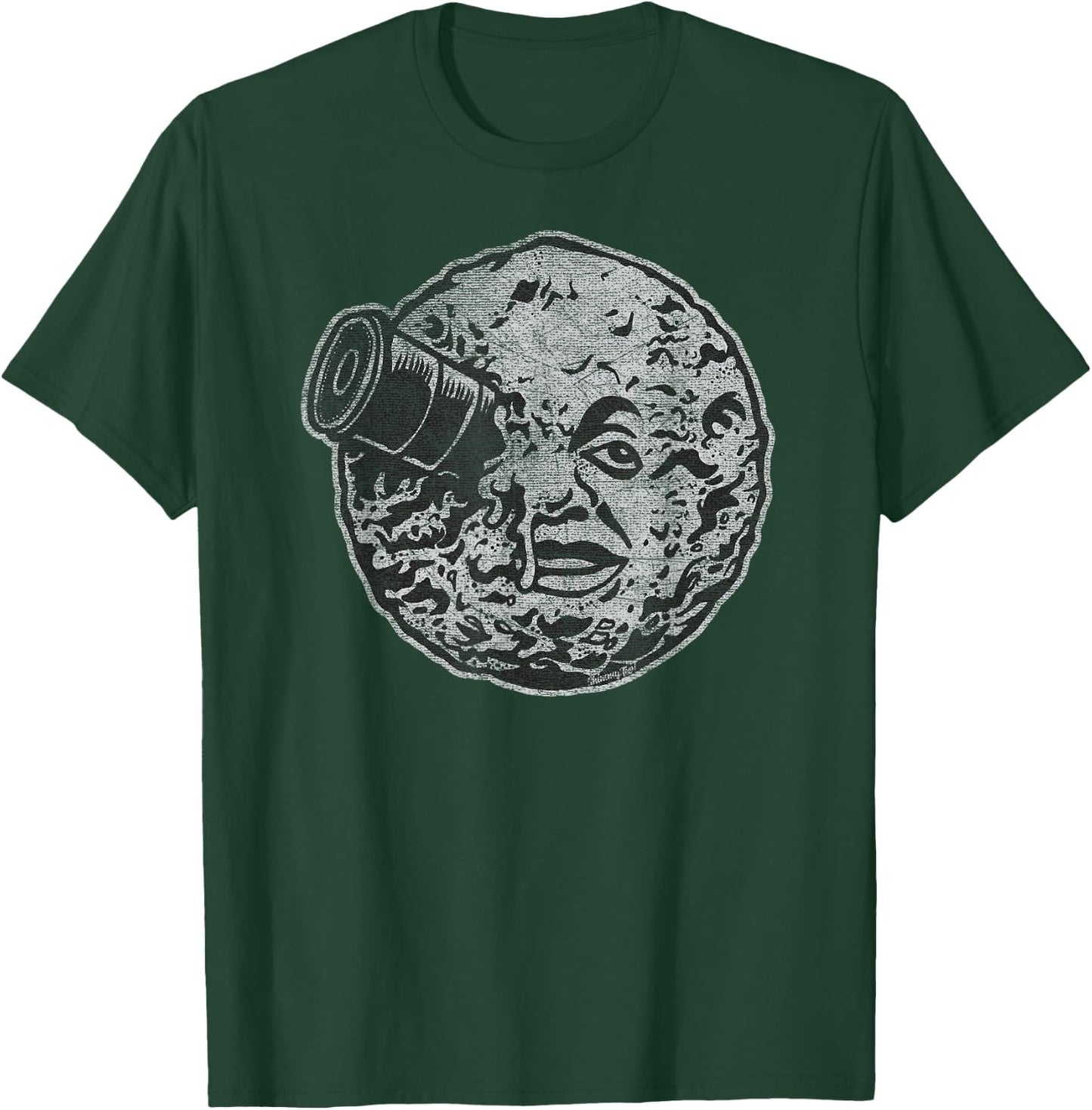 Rocket Ship Moon Face T-Shirt - T-Shirt | Forest