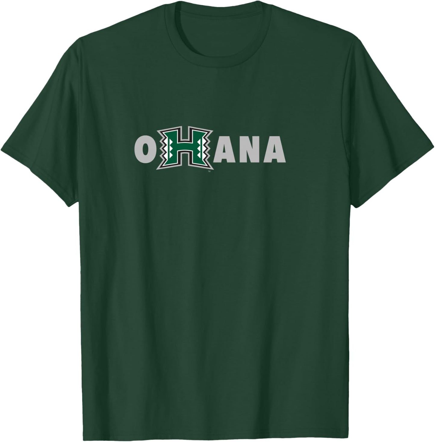 University of Hawaii Rainbow Warriors Ohana T-Shirt - T-Shirt | Forest