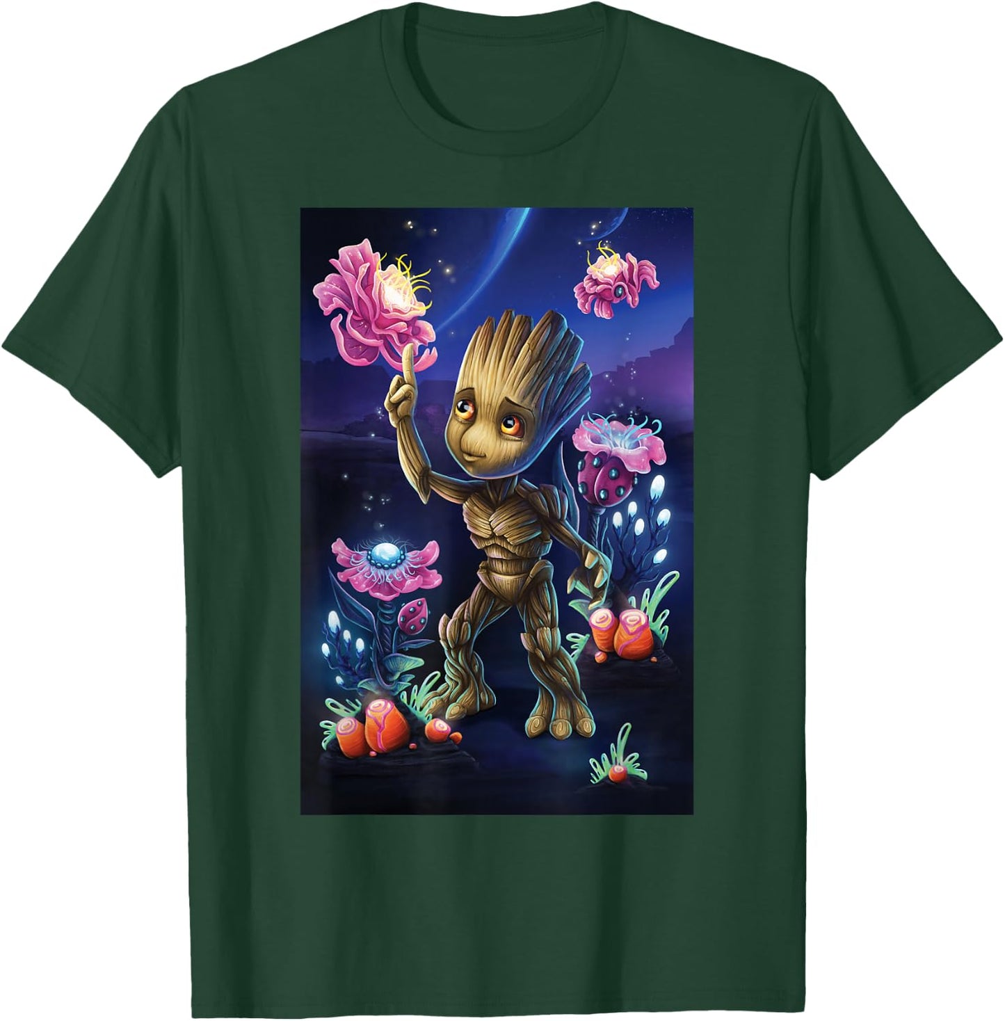 Marvel Guardians of The Galaxy Groot Plants T-Shirt - T-Shirt | Forest