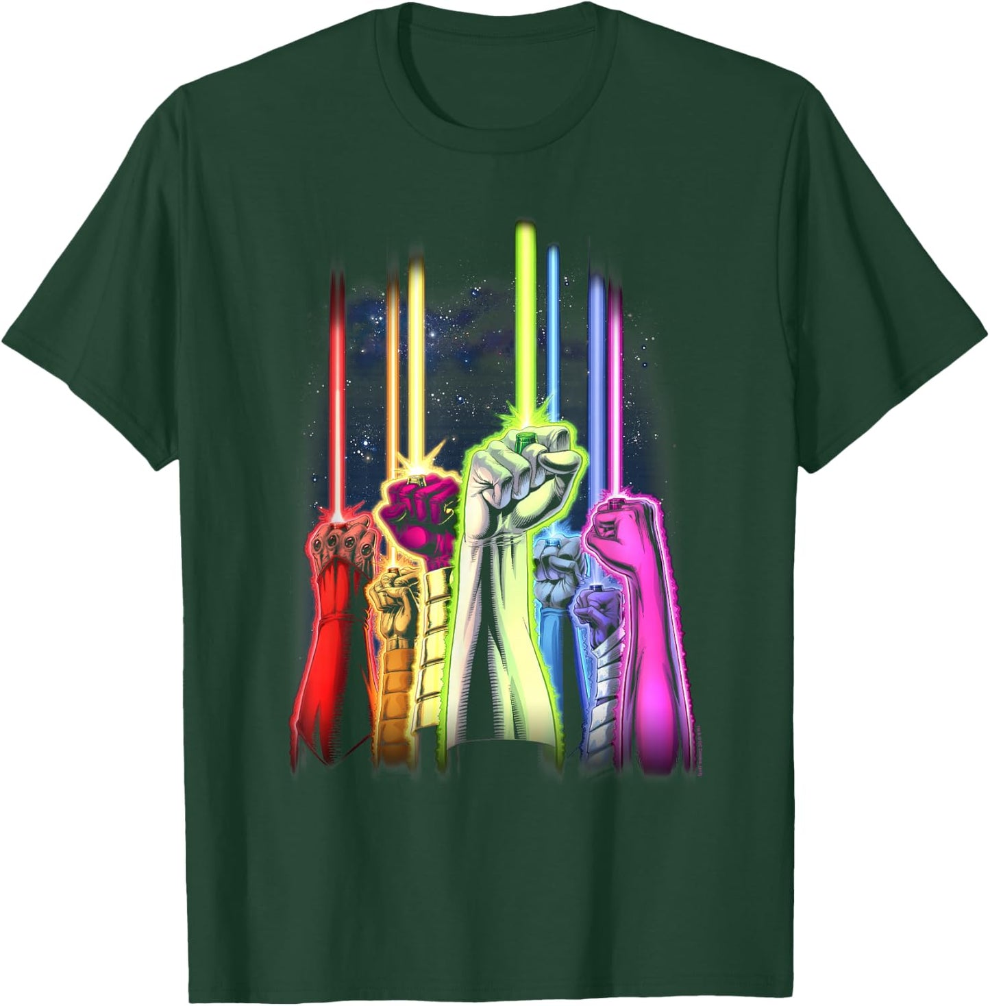Green Lantern Rainbow Corps T-Shirt - T-Shirt | Forest