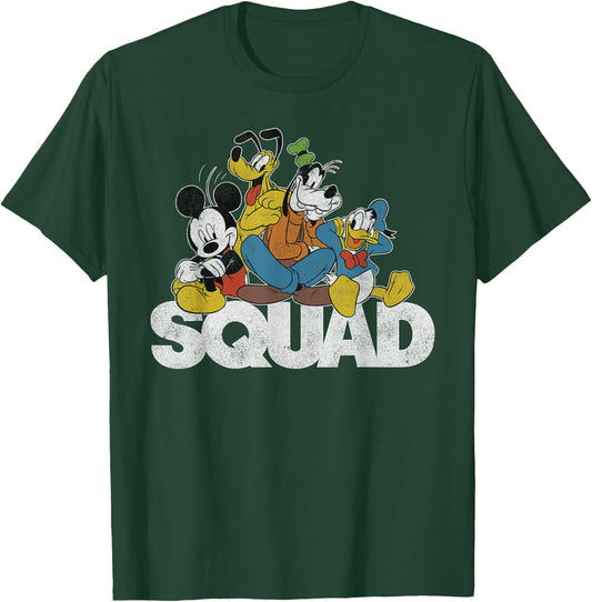 Disney - Classic Mickey Mouse Squad Graphic T-Shirt - T-Shirt | Forest