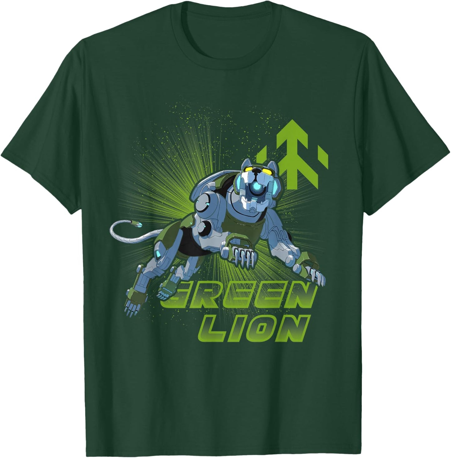 Legendary Defender Green Lion Logo Graphic T-Shirt - T-Shirt | Forest