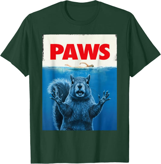 Paws Squirrel Shirts Funny Squirrel Gifts Women Kid T-Shirt - T-Shirt | Forest