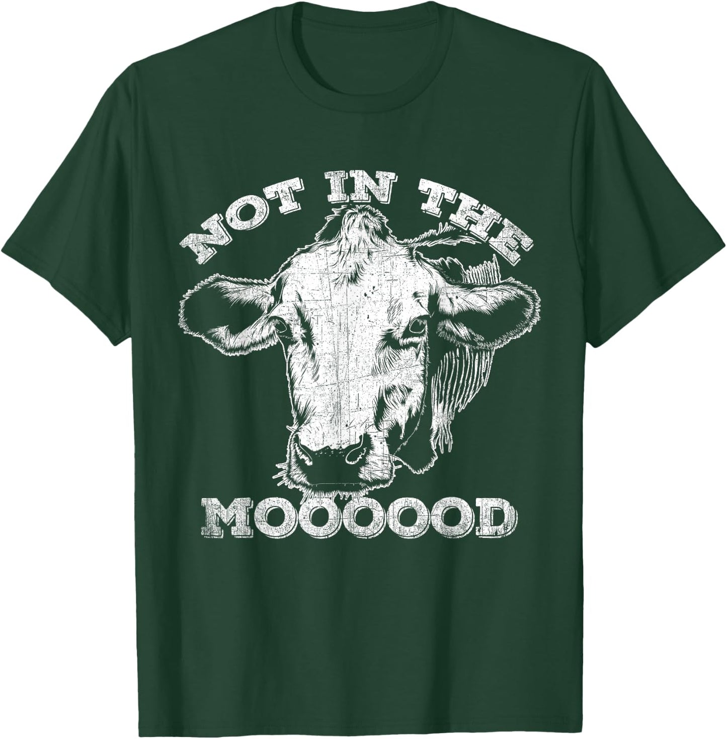 Not In The Mood Funny Cow T-Shirt - T-Shirt | Forest