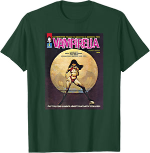 Vampirella "1969/ #1" Featuring Frank Frazetta Cover Art T-Shirt - T-Shirt | Forest