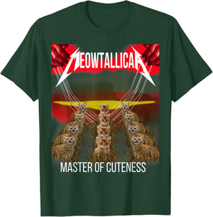 Meowtallica master of cuteness funny cat Men Women Kids T-Shirt - T-Shirt | Forest