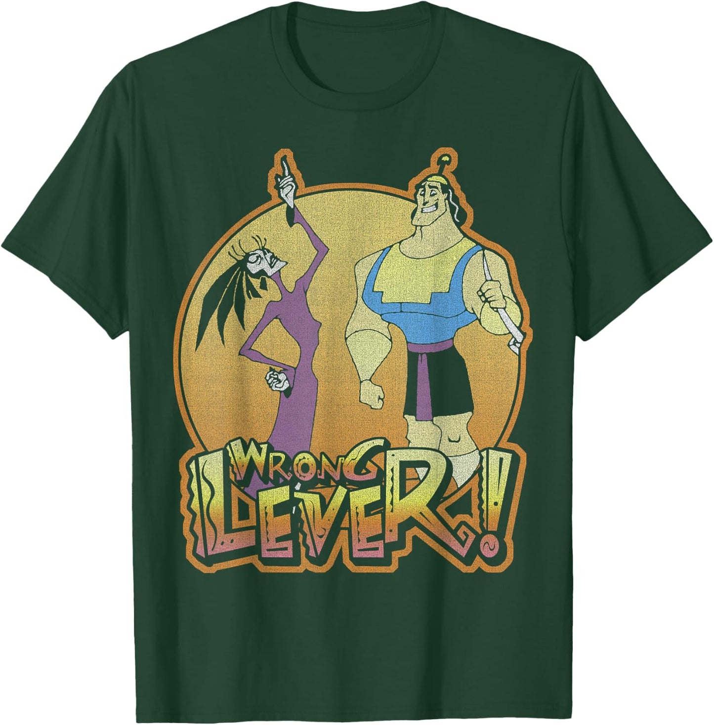 Disney Emperors New Groove Kronk and ESMA Wrong Lever T-Shirt - T-Shirt | Forest