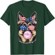Patriotic German Shepherd Dog American Flag 4th of July Girl T-Shirt - T-Shirt | Forest